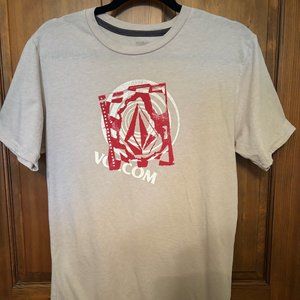 Boys Volcom Gray/Taupe T-Shirt- Size XL